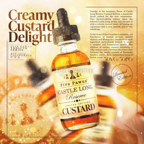 Five Pawns Castle Long Custard Limited Edition 30/60ml